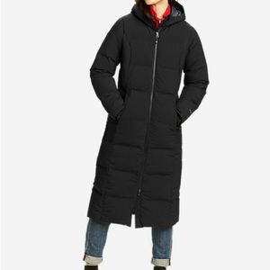 Eddie Bauer long down jacket, size M